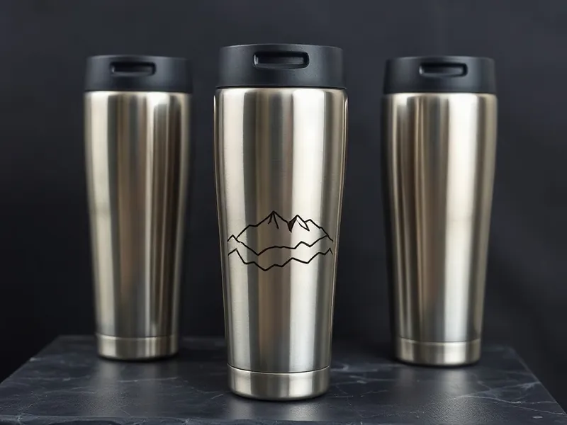 Travel mugs isothermes inox personnalisés par gravure